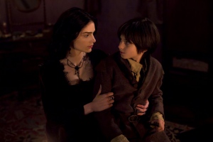Janet Montgomery and Oliver Bell in Salem (2014)